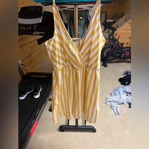 Yellow/White Striped Dress